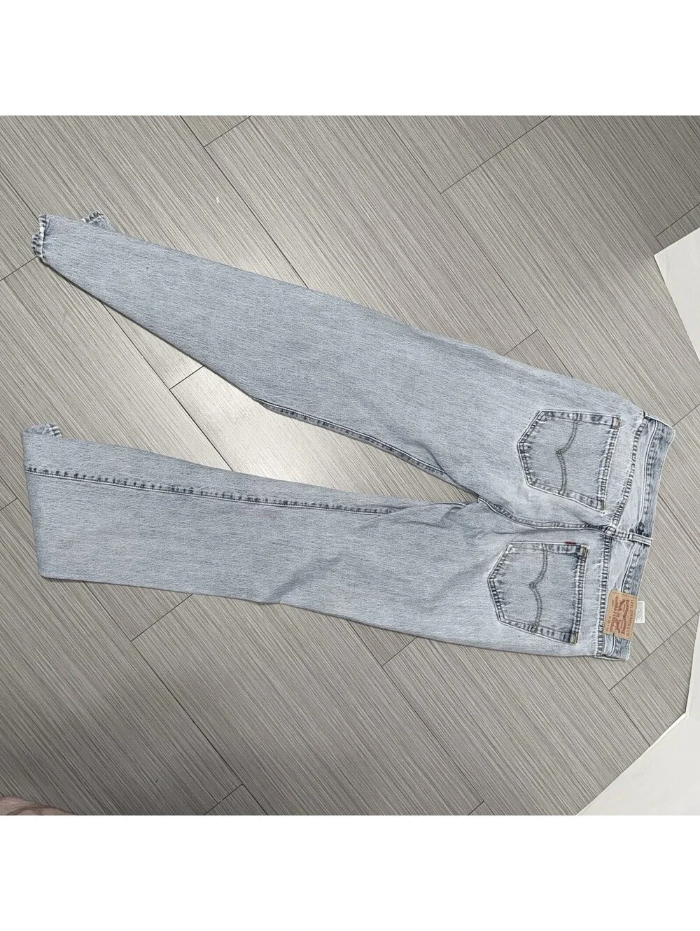 Levis 501 Distressed Denim Jeans Size W36 L36 “vintage Look”